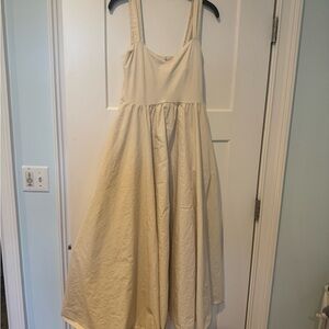 J. Crew Cream Maxi Dress
